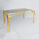 Bamboo brass dining table