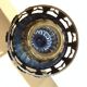 Suspension in enamelled amber glass / vintage 60s-70s