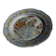 Antique decorative plate IB Quimper with polychrome floral decoration D24