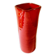 Large red glazed ceramic vase
