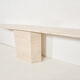 Console travertin italienne 1970