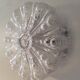 Ceiling lamp from the 70s in molded glass