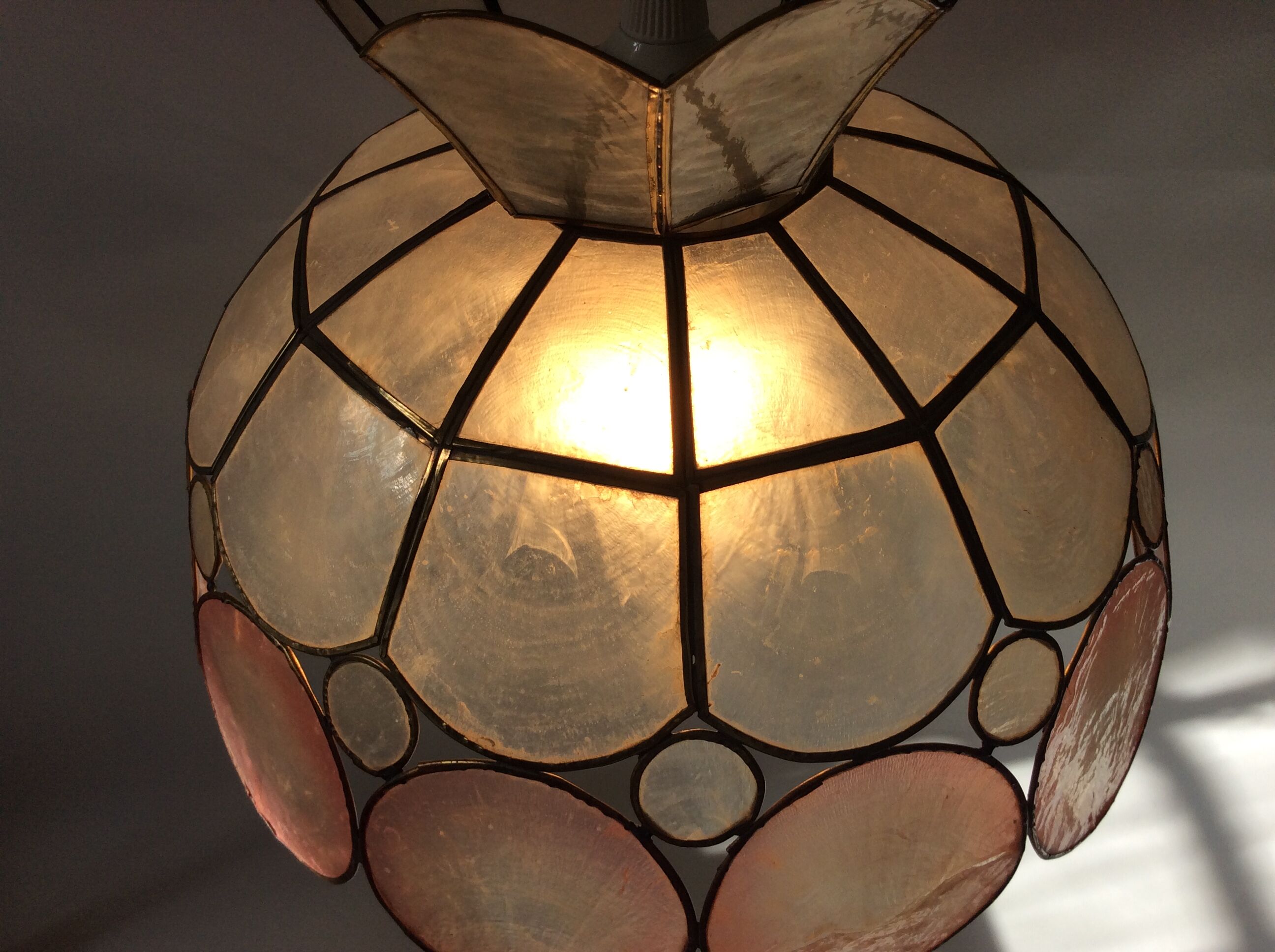 Hanging in vintage mother-of-pearl