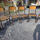 11 school chairs from the 70s