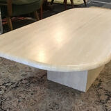 Travertine lounge table