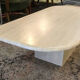Travertine lounge table