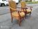 Paire de fauteuils en noyer époque Consulat