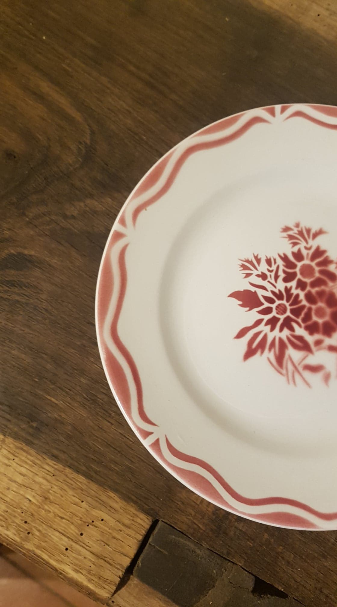 Plate Sarreguemines and Digoin model Champetre