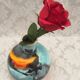 Vase atypical ball original Harro Berger Vienne