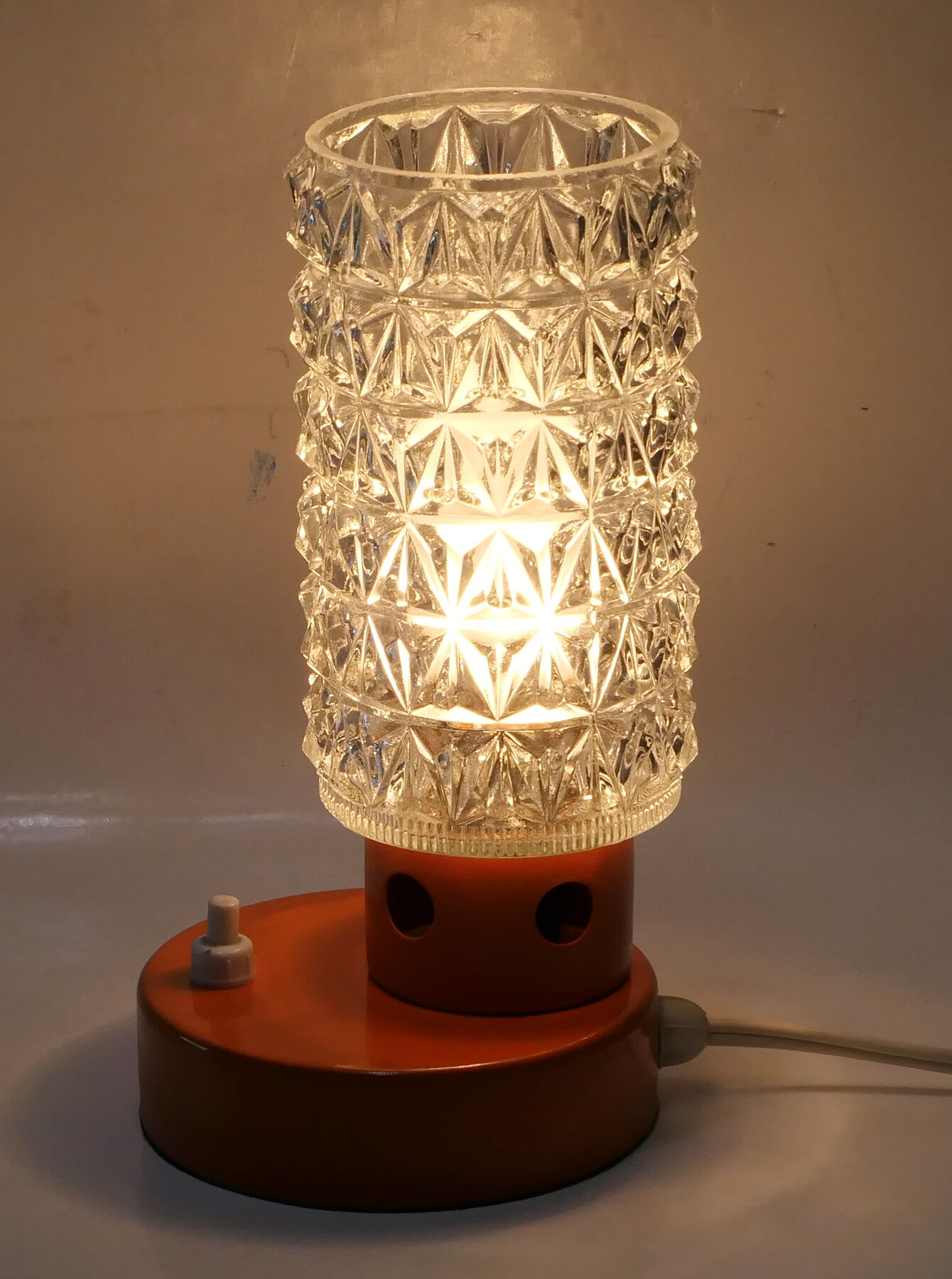 Lampe de table années 1960 orange