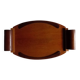 Vintage wooden marquetry serving tray - Art Deco 1930s