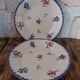 Dessert plates Sarreguemines décor Flowers of Alsace