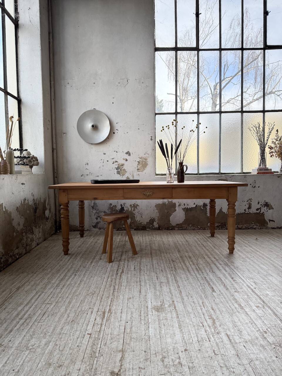 Table de ferme en merisier