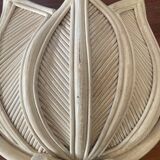 Rattan and bamboo lotus flower wall lamp