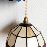 Pair of Art Deco Tiffany style pendant lights