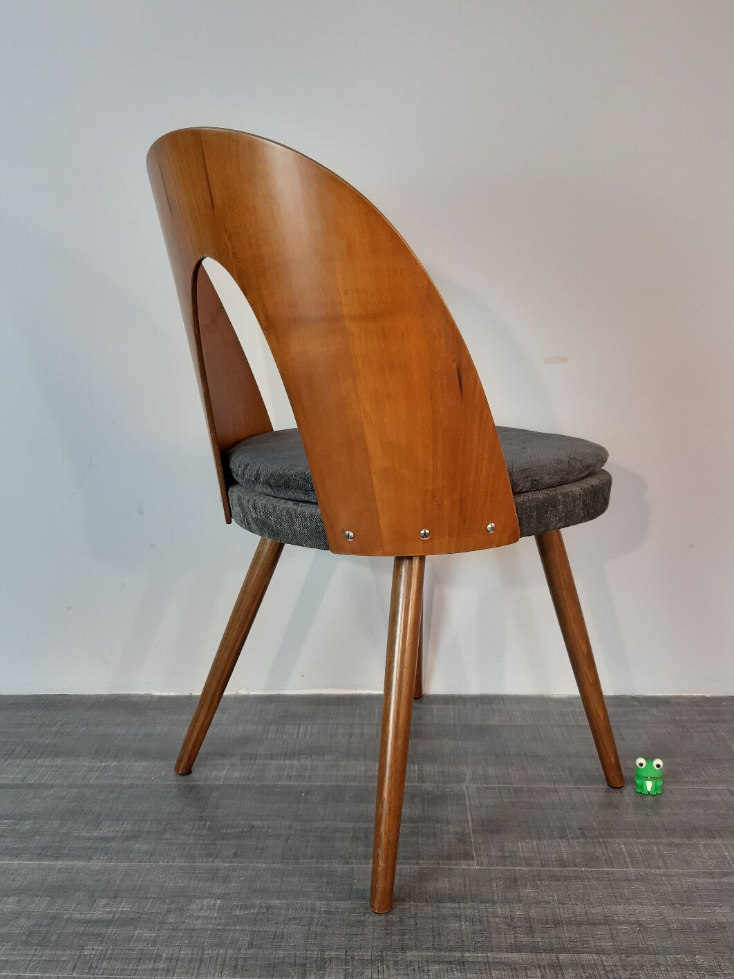 Set 6 chairs Walnut Suman by MIER, Mid-Century Czechoslovakia 1960 s