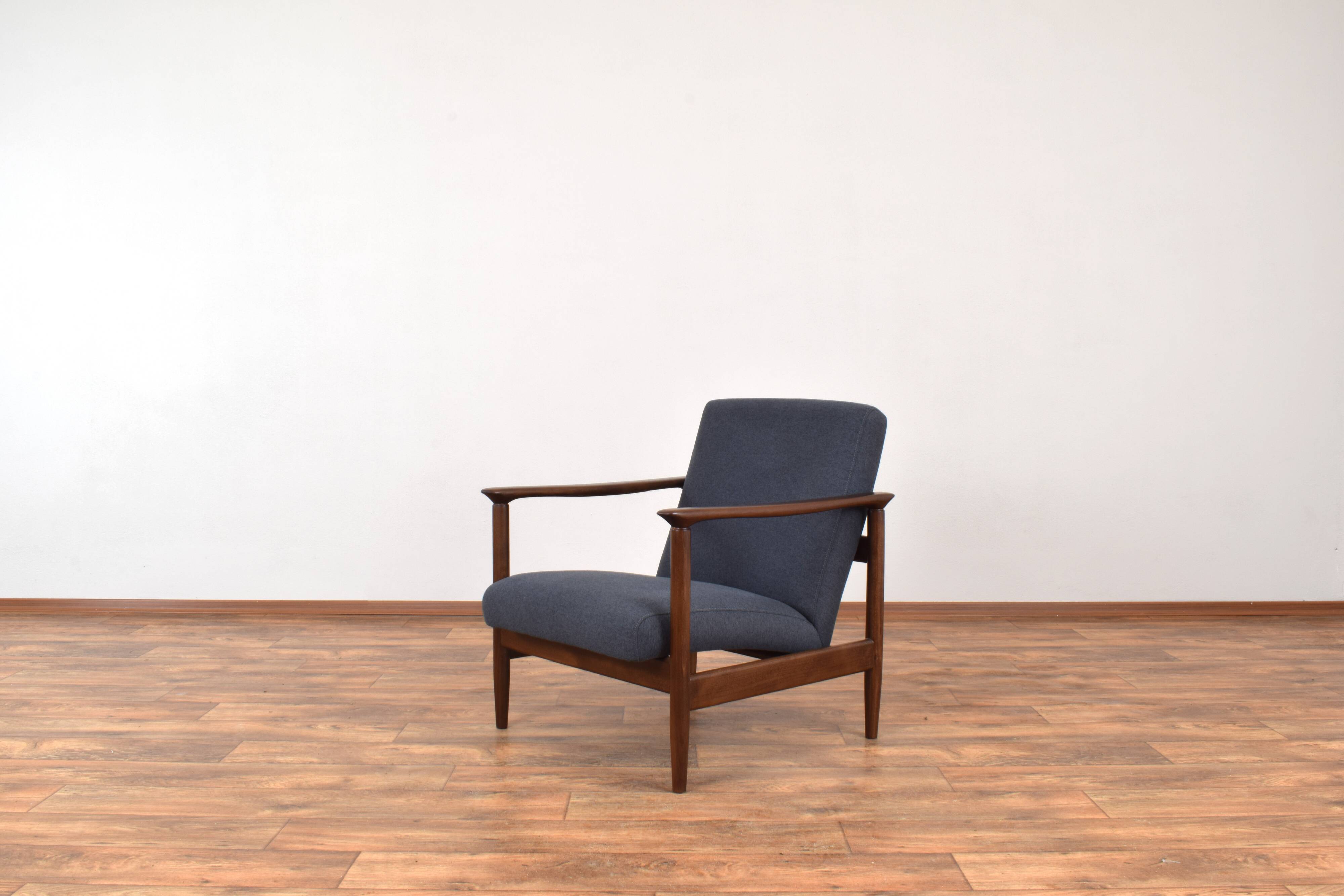 Fauteuil lounge polonais du milieu du siècle par Edmund Homa, 1960