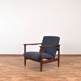 Fauteuil lounge polonais du milieu du siècle par Edmund Homa, 1960