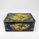 Antique lithographed tin biscuit tins