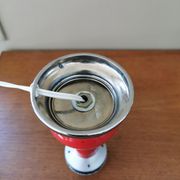 1970s vintage chrome and red lamp