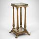Decorative Pedestal with Marble Top and Lion Paw Feet  For sale: an elegant