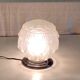 Art Deco style ceiling or table lamp in glass and aluminum - mid-20th century