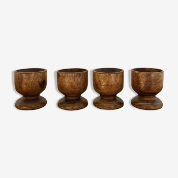 4 wooden coquetiers