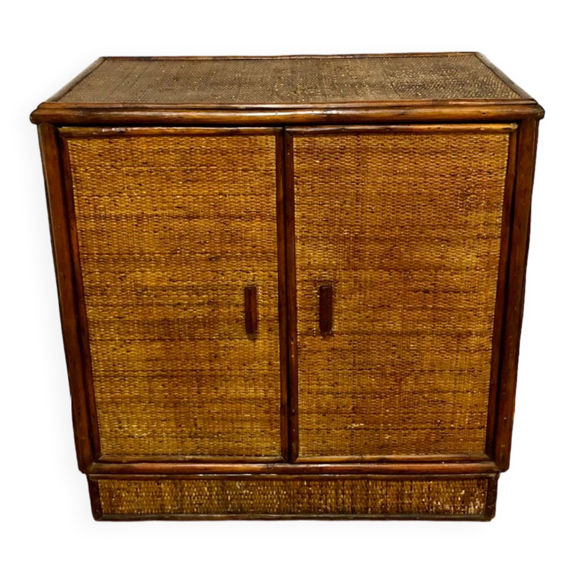Vintage rattan sideboard