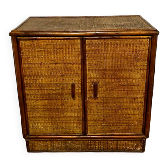 Vintage rattan sideboard