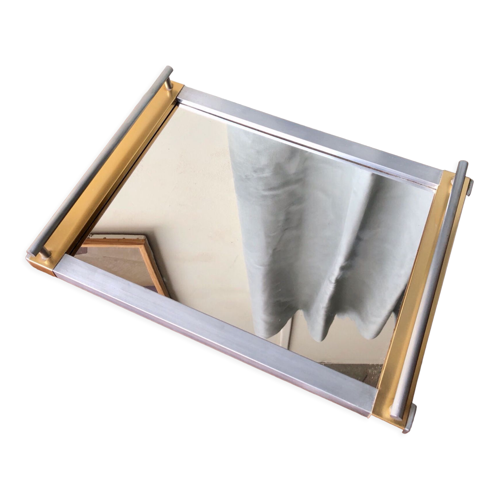 Metal tray & mirror