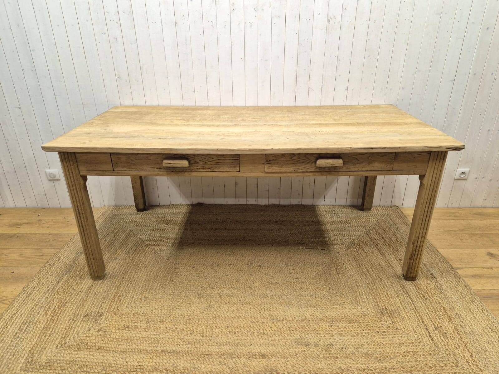 Solid oak farmhouse table