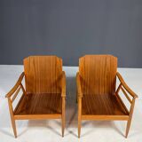 Paire de fauteuils de salon modernes du milieu du siècle, Tchécoslovaquie, années 1960