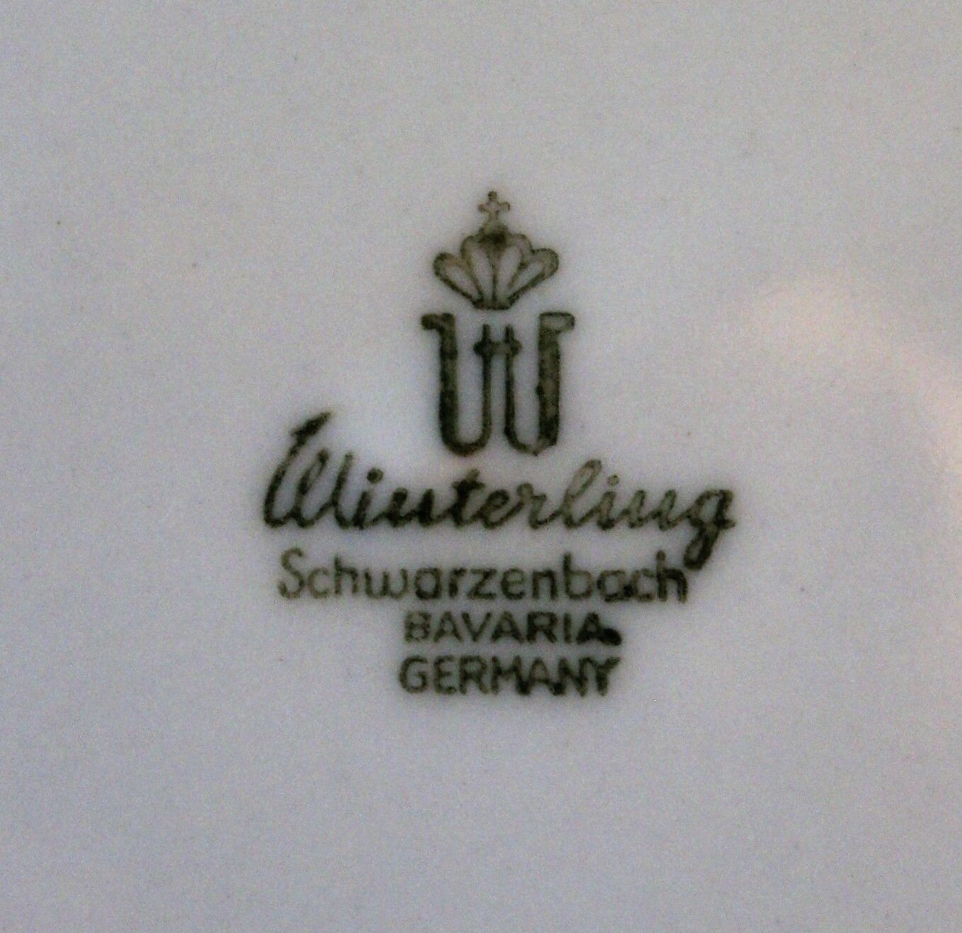 6 70's dessert plates in Winterling Bavaria porcelain