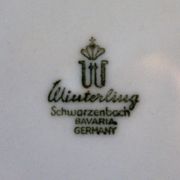6 70's dessert plates in Winterling Bavaria porcelain