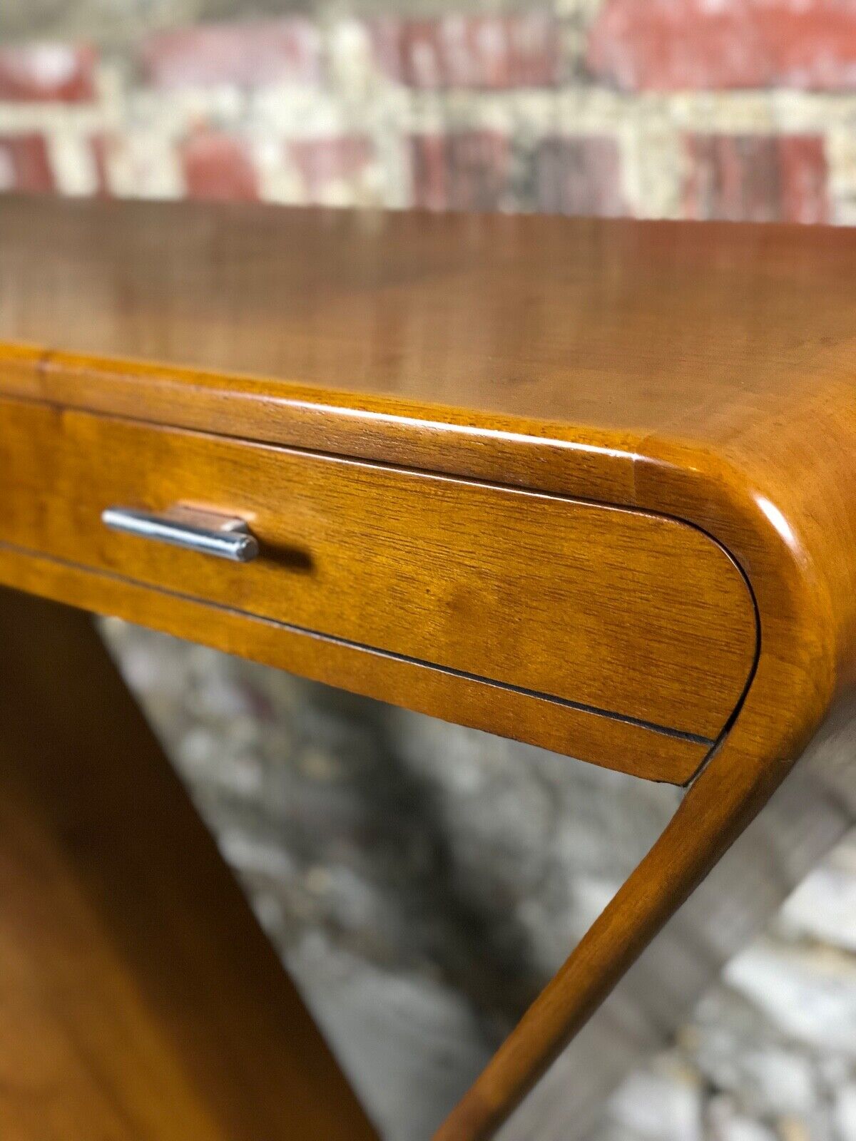 Art deco style console with 2 drawers