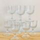 Set of 8 vintage walking glasses Bormioli, Italy