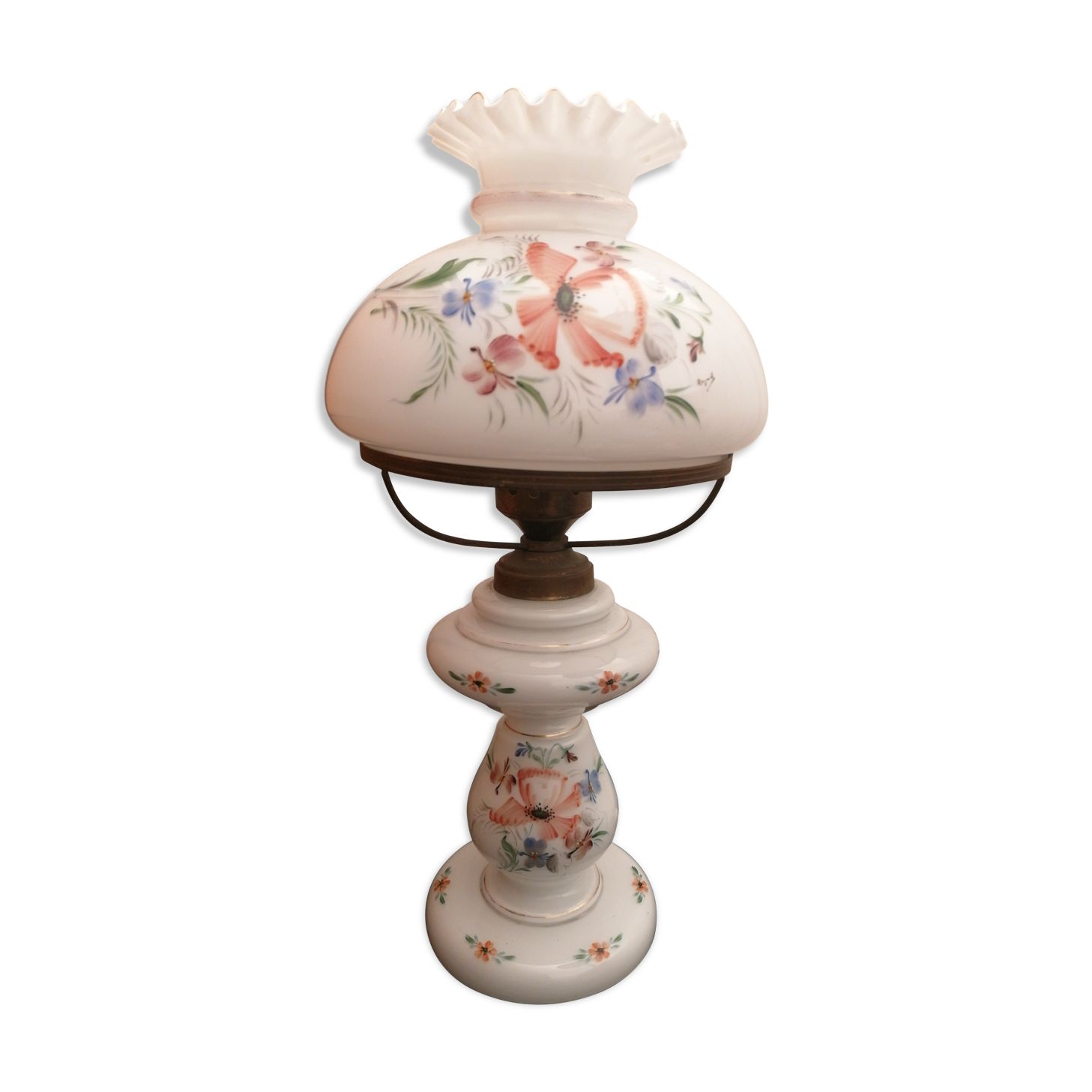 Antique porcelain lamp
