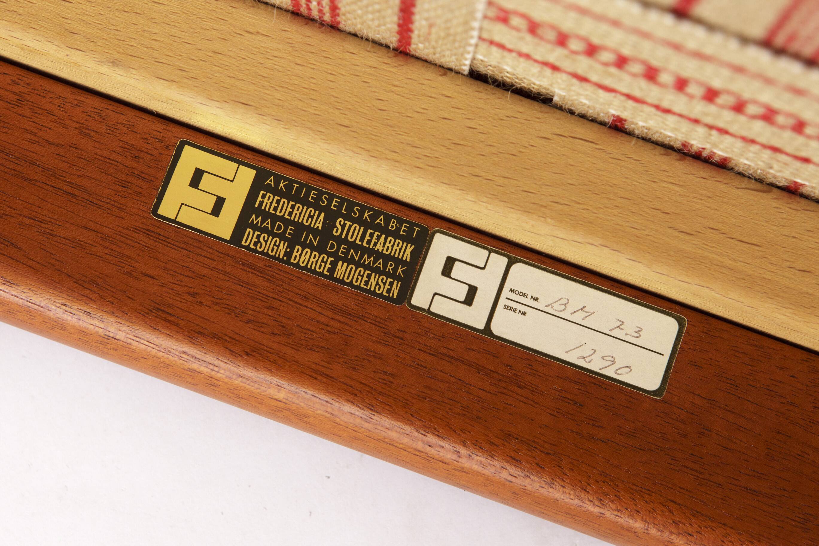 1 of 2 Børge Mogensen Vintage Armchair 1960s for Fredericia Stolefabrik