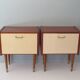 Pair of bedside tables from the mid-century, 1950s