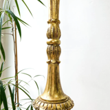 Louis XVI column floor lamp in gilded wood
