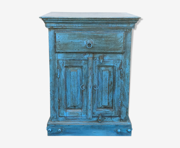 Extra furniture in old blue wood