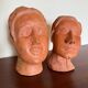 Terracotta head sculptures - 2 pieces