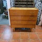 Vintage oak chest of drawers from the 60s