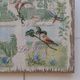 Ancient decorative panel in carved wood on the art of gardens in europe