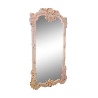 Grand miroir beige