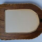 Rattan wicker mirror 22x29cm