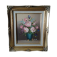 Frame painting with oil signed