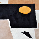 Vintage Handwoven Rug with Abstract Design, 1980s