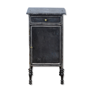 Table de chevet en fer avec plateau