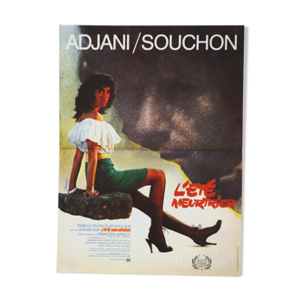 Affiche originale cinéma " L'été Meurtrier "1983 Adjani, Cluzet, Souchon...